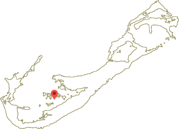A location pinned on the lower left part of a map